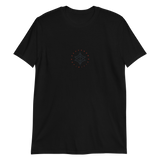 Black Blossom T-Shirt in ring-spun cotton with subtle circular chest design