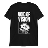 Black EMPTY T-Shirt featuring white VOID OF VISION text and a skull x-ray graphic