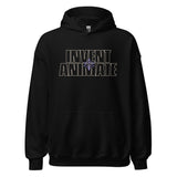 Black Endless Waters Hoodie with INVENT ANIMATE text on the front