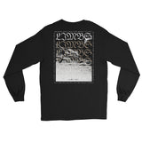 Black long-sleeved t-shirt with graphic design, LIMBS Coma Year Long Sleeve