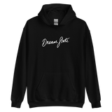 Black Yin & Yang Hoodie featuring Dream Jedi in white script and double-lined hood