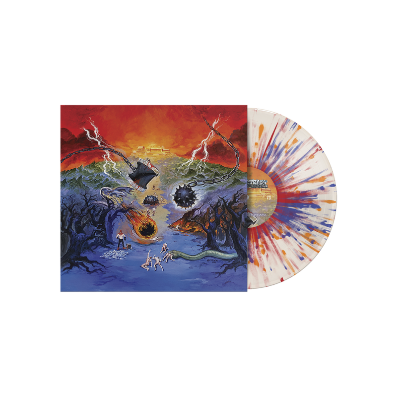 The Path To Righteousness 12” Vinyl (Clear W/ Red, Blue, Orange, Yellow & Black Splatter)