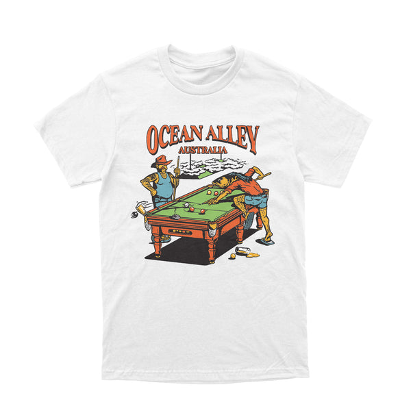 Ocean Alley Pool Table T-Shirt (White)