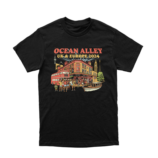 Ocean Alley UK & Europe Tour 2024 T-Shirt (Black)