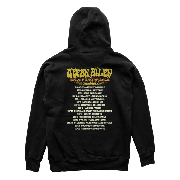 Ocean Alley UK & Europe 2024 Tour Hoodie (Black)