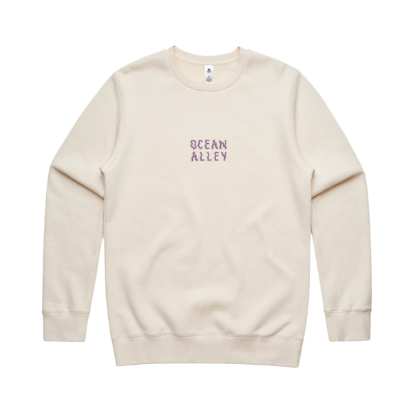 Logo Embroidered Crew (Natural)