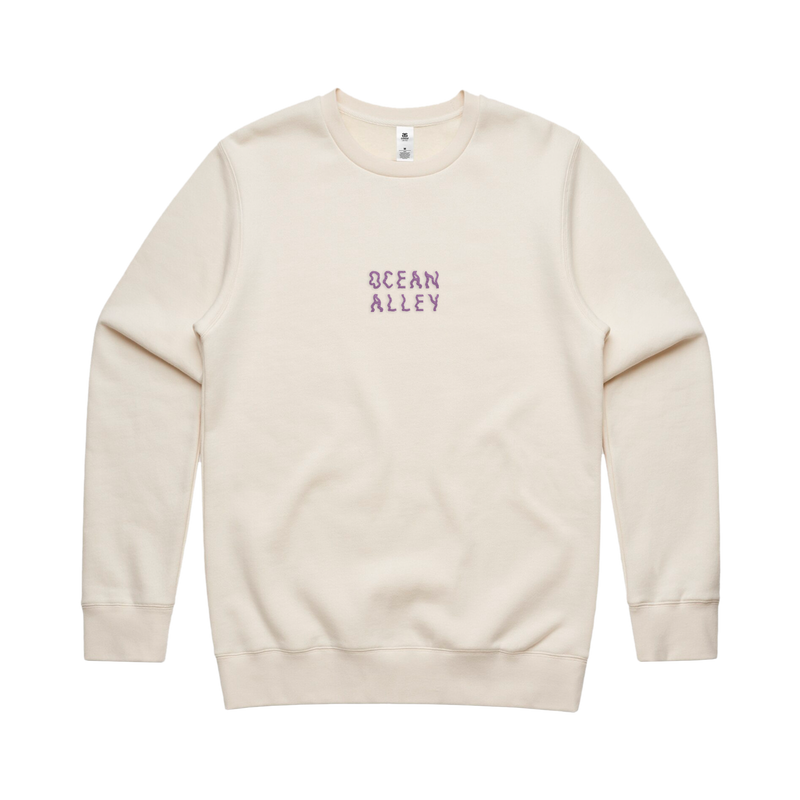 Logo Embroidered Crew (Natural)