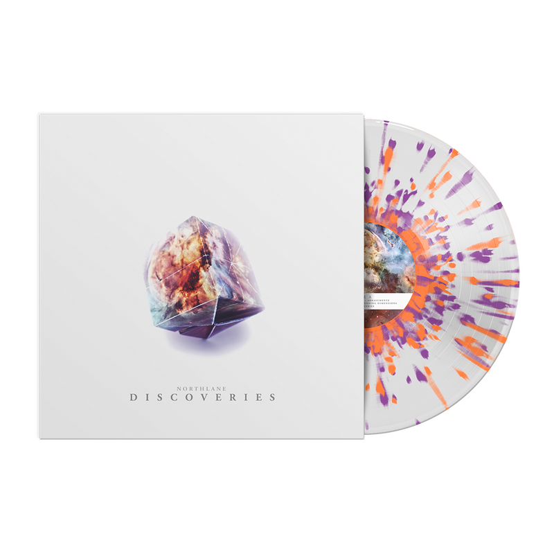 Northlane - 'Discoveries' (Half White / Half Ultra Clear with Opaque Orange + Neon Purple Splatter) LP