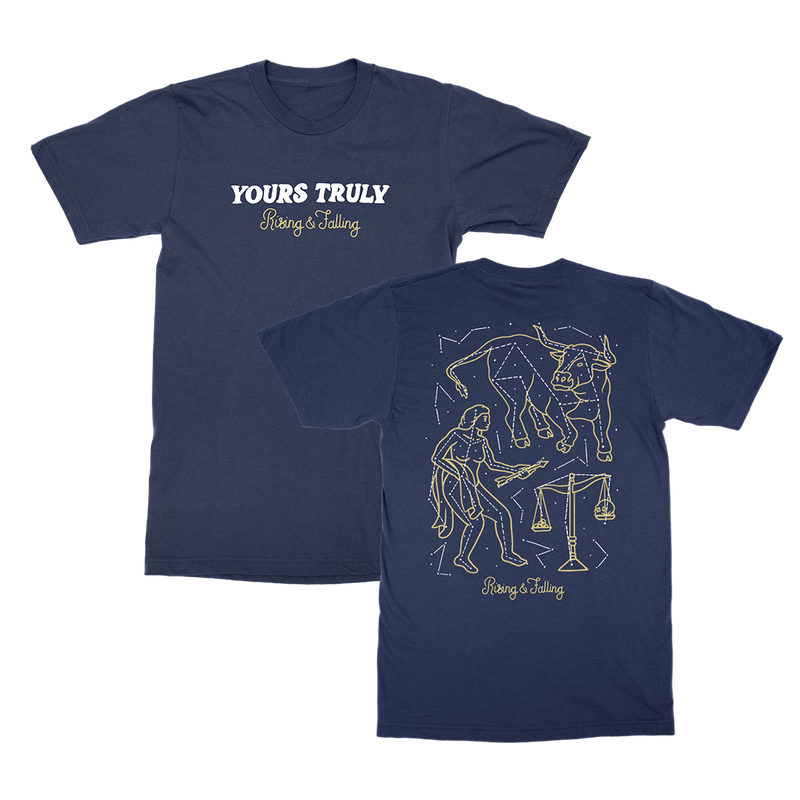 Yours Truly Rising & Falling T-Shirt (Navy)